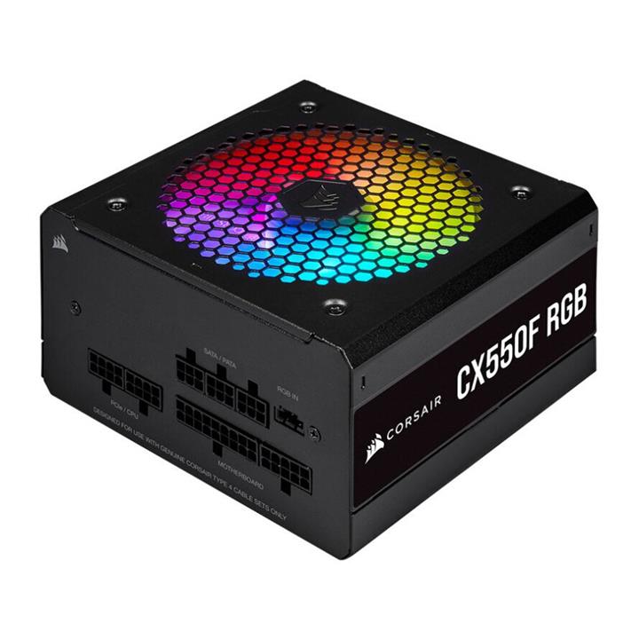 پاور 550 وات کورسیر CX550F RGB Black Bronze Fully Modular Corsair CX550F RGB 550W 80PLUS  Power Supply